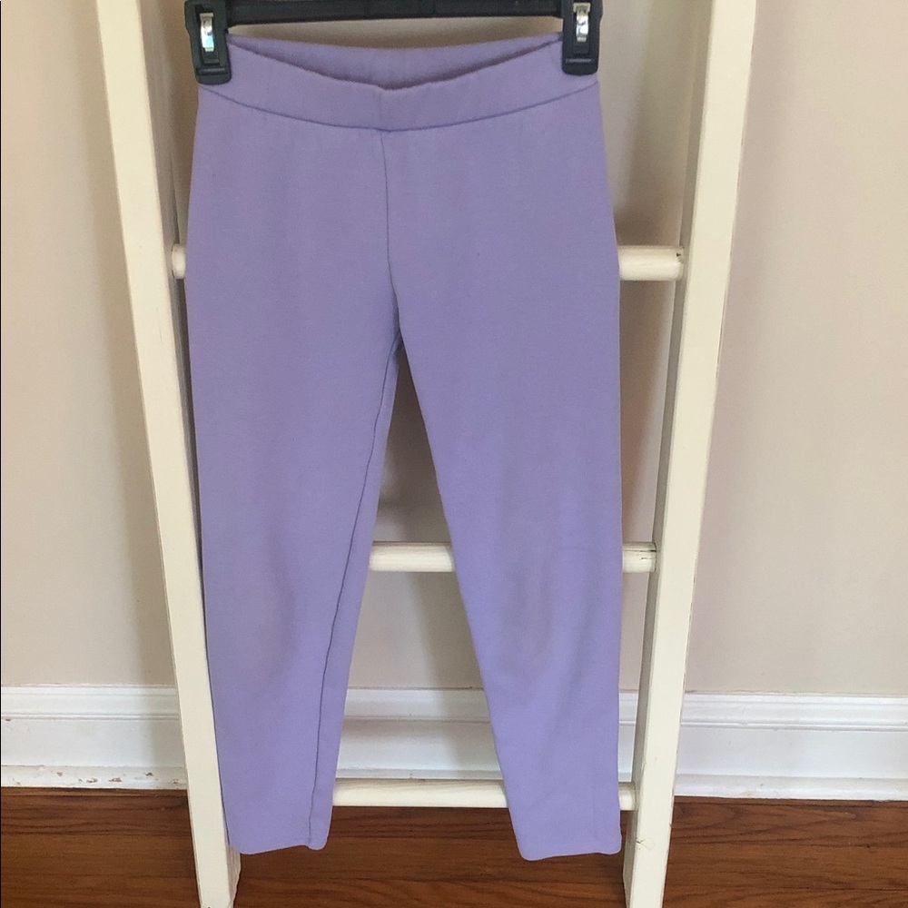 GAP Kids XL Lilac Stretch Fleece Leggings